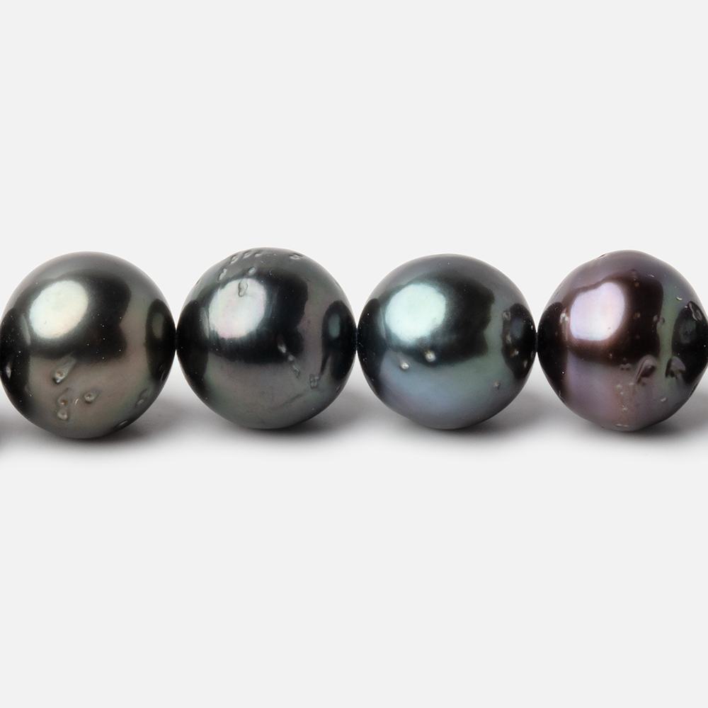 10-11mm Tahitian Saltwater Pearls 16 inch 40 Beads AA - Beadsofcambay.com