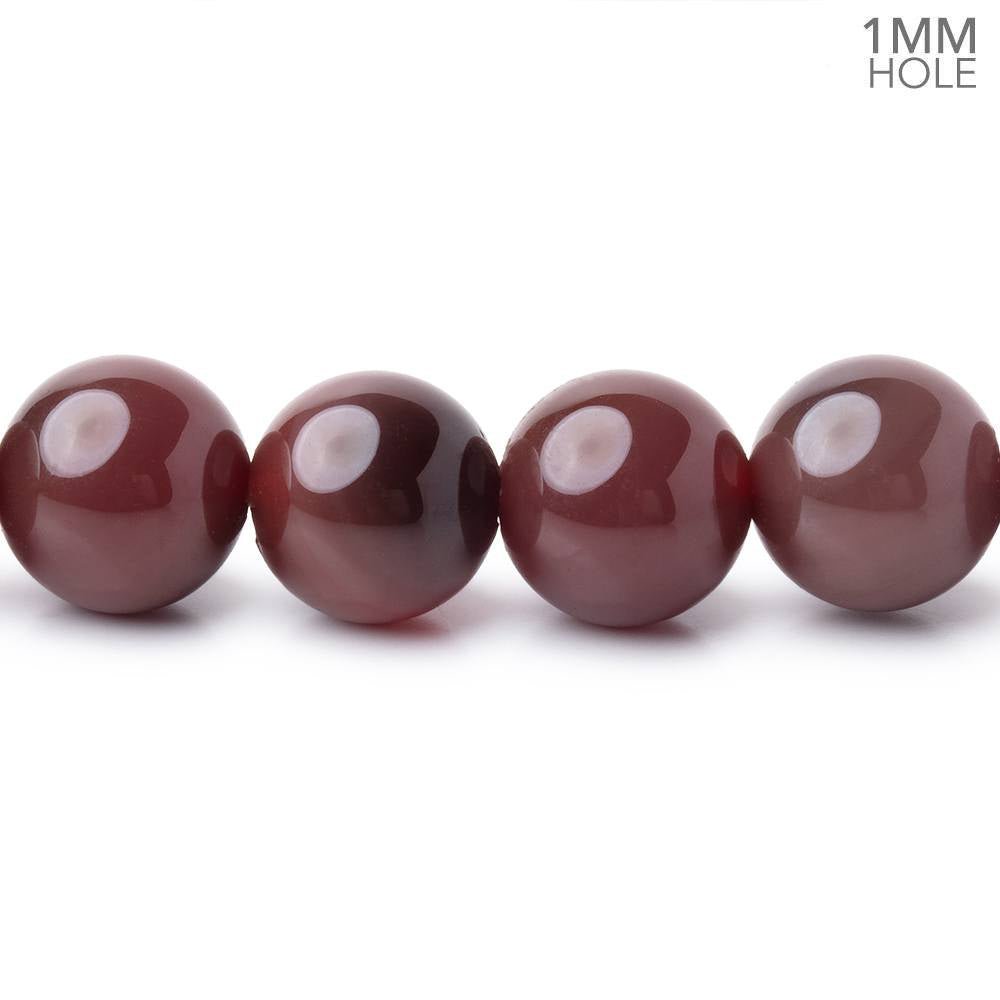 10mm Sard Agate Plain Round 15.5 inch 40 Beads 1mm Hole - Beadsofcambay.com