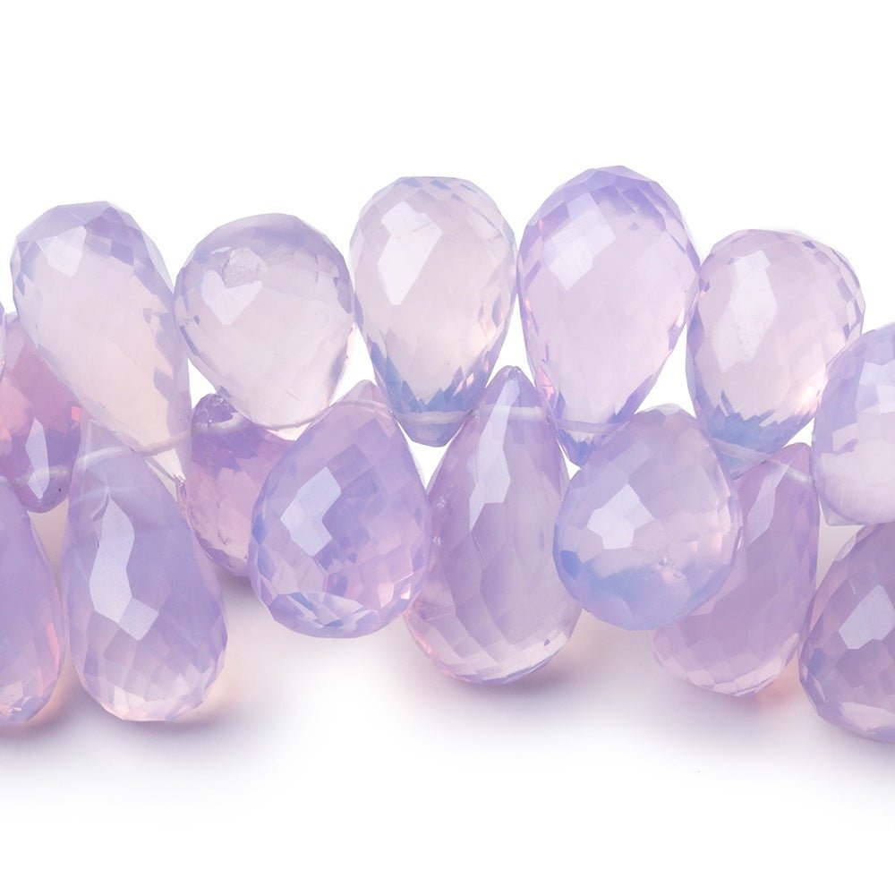 10x7-17x10mm Lavender Quartz Faceted Tear Drops 9 inch 66 Beads AAA - Beadsofcambay.com