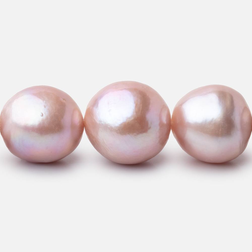 11 - 15.5mm Rose Pink Baroque Freshwater Pearls 15.5 inch 29 Beads - Beadsofcambay.com