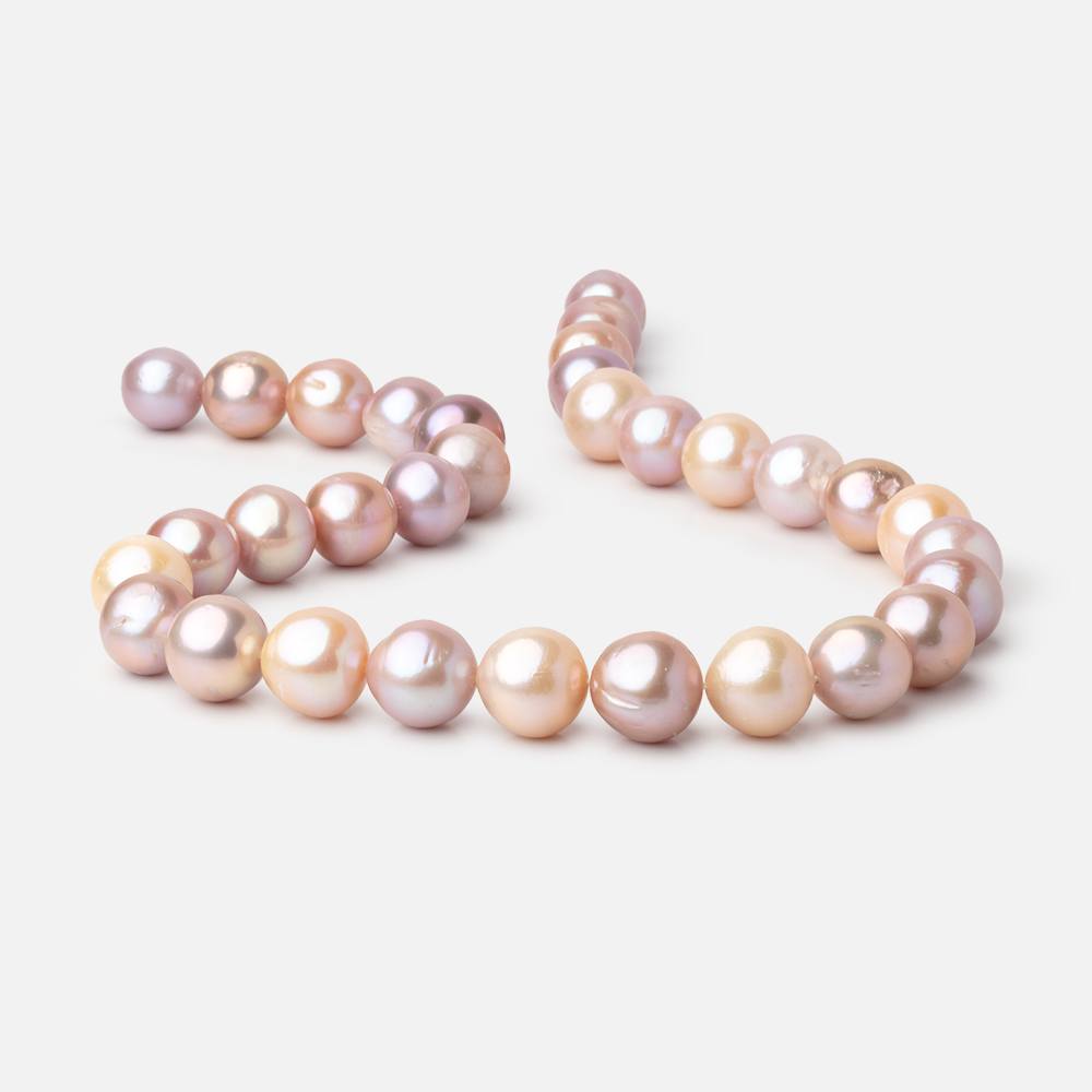 11.5 - 13.5mm Multi Color Baroque Freshwater Pearls 16 inch 32 pieces - Beadsofcambay.com