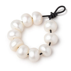 Button & Coin Large Hole Freshwater Pearls