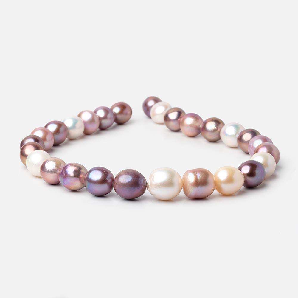 12 - 16mm Multi Color Baroque Freshwater Pearls 16 inch 27 pieces AA - Beadsofcambay.com