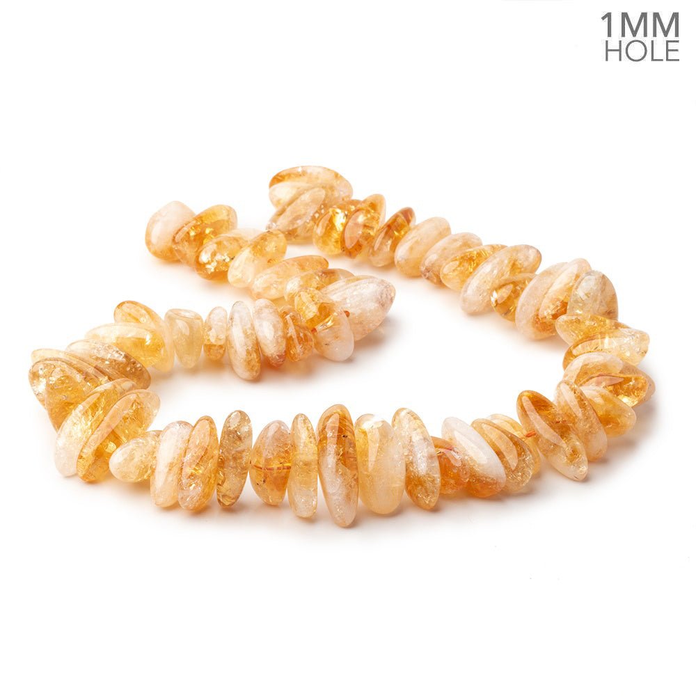 12 - 22mm Bi - Color Citrine Plain Nugget Beads 16 inch 51 pieces - Beadsofcambay.com
