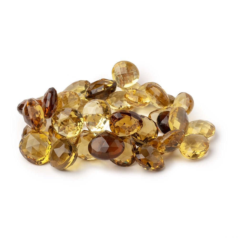 13 - 16.5mm Multi Quartz Faceted Heart Beads 8 inch 36 pieces - Beadsofcambay.com