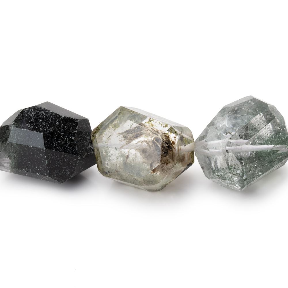 13-18mm Moss Quartz Faceted Nugget Beads 16 inch 28 pieces AA - Beadsofcambay.com
