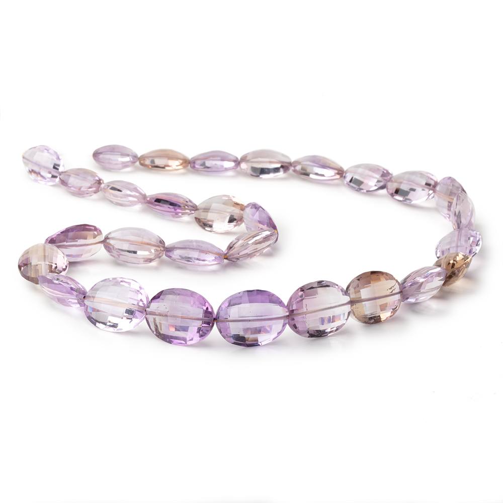 13.5 - 18mm Ametrine Faceted Oval Beads 18 inch 29 pieces AA - Beadsofcambay.com