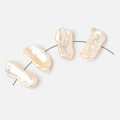 Side Drilled Biwa Freshwater Pearls