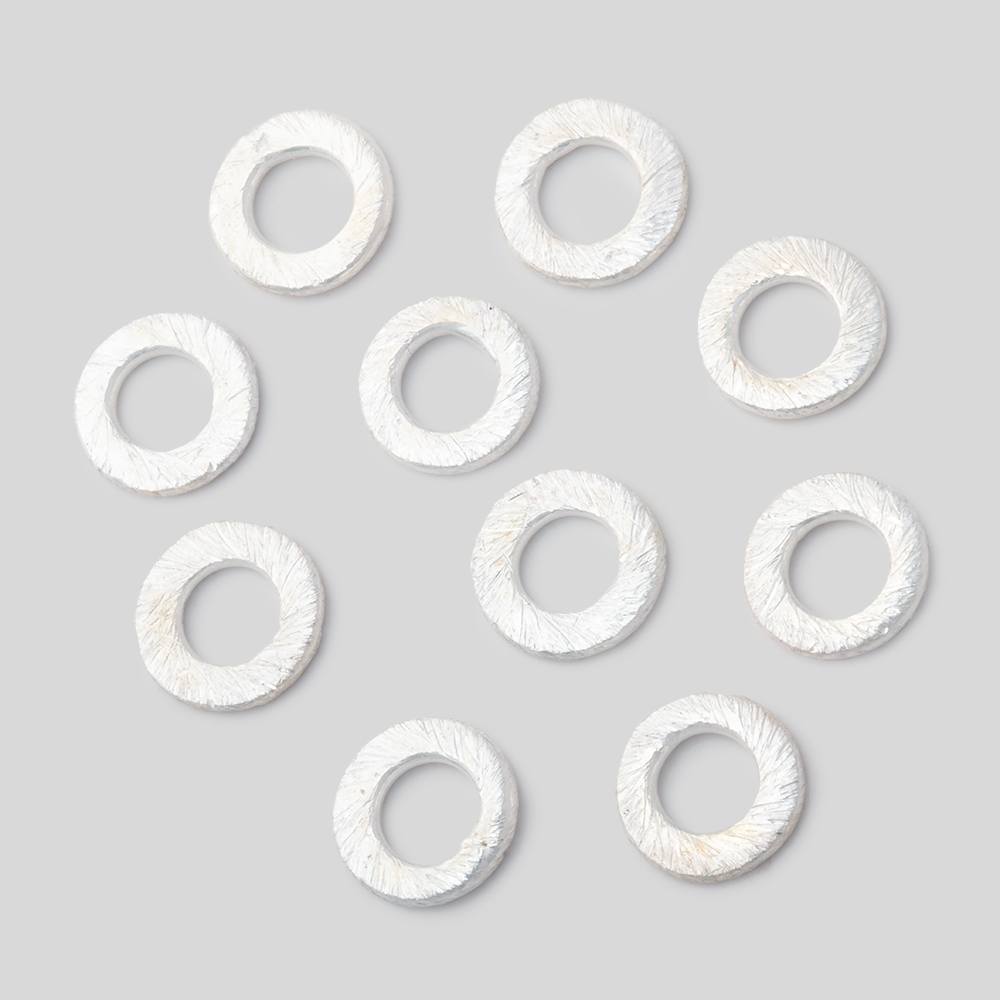 8mm Brushed Jump Ring Set of 10 pieces - BeadsofCambay.com