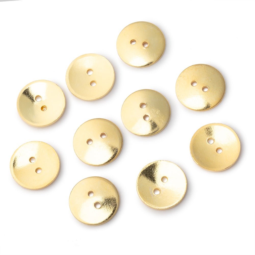 16mm Shiny Round Buttons Set of 10 - Beadsofcambay.com