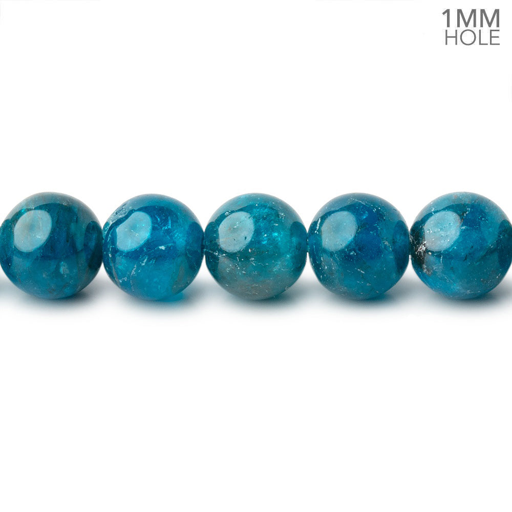 8mm Neon Apatite Plain Rounds 15.5 inch 51 beads A - BeadsofCambay.com