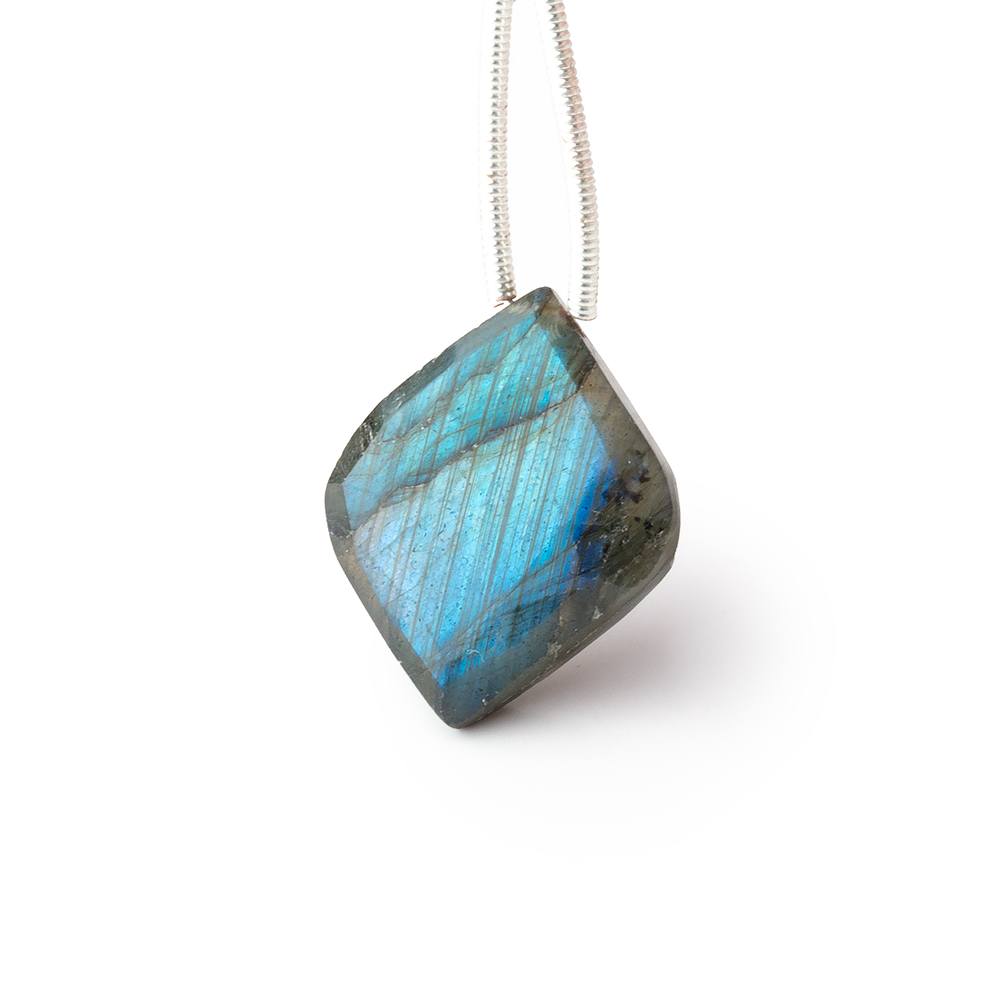 19 - 20mm Labradorite Faceted Marquise Focal 1 piece - Beadsofcambay.com