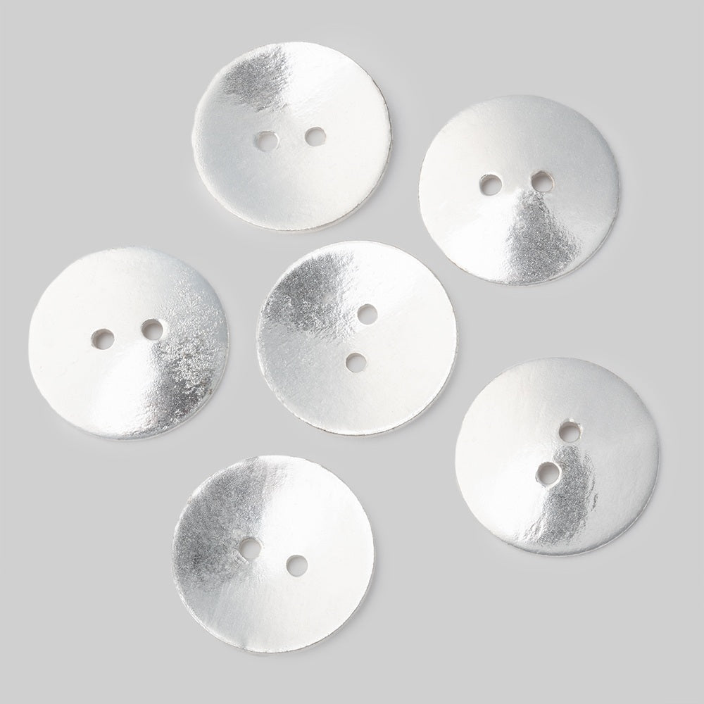 20mm Shiny Round Buttons Set of 6 - Beadsofcambay.com