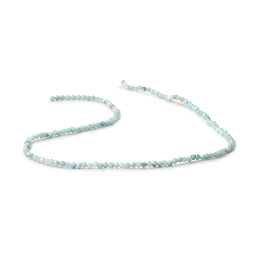 2.2mm Larimar Micro Faceted Round Beads 12.25 inch 136 pieces AA - Beadsofcambay.com