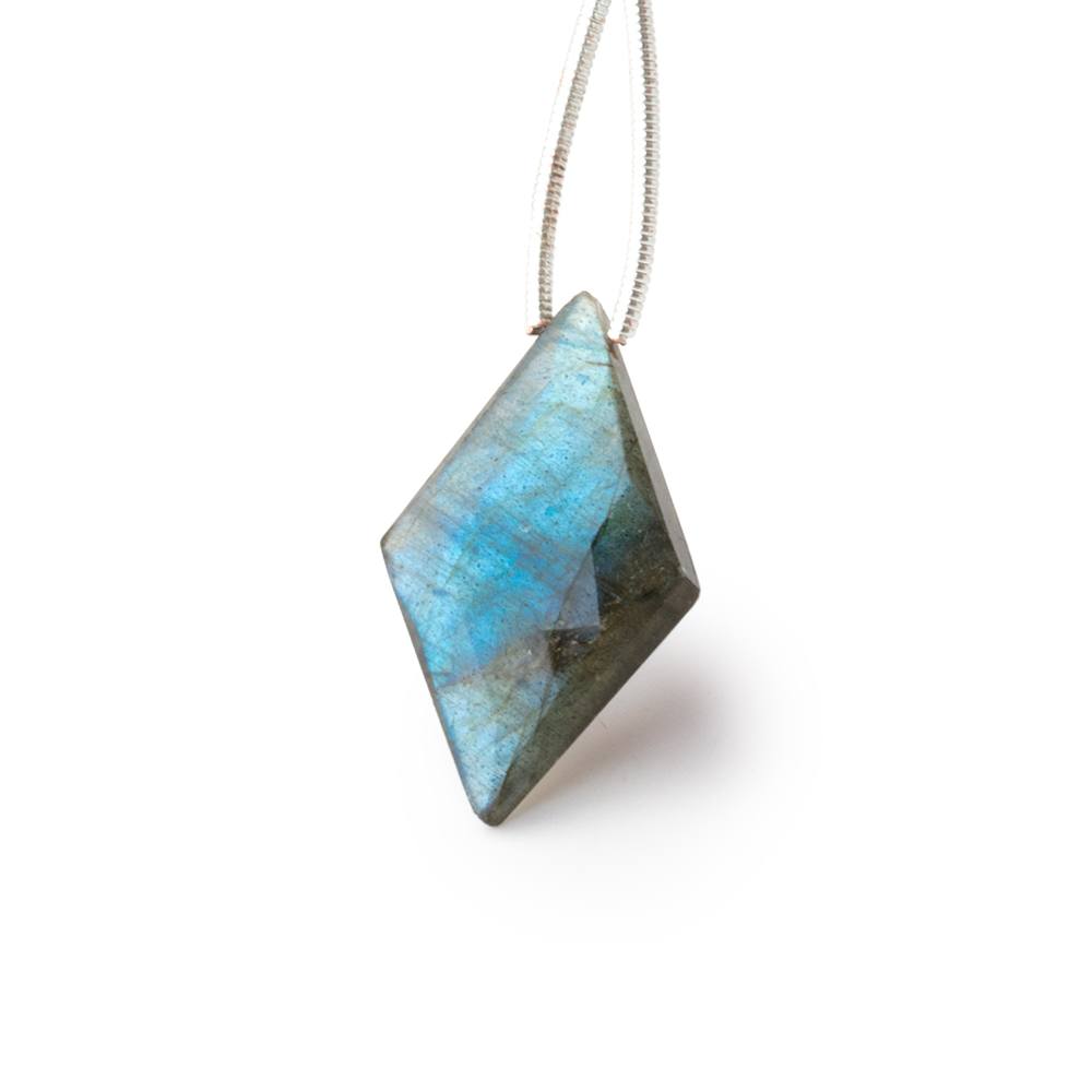 23 - 25mm Labradorite Faceted Kite Focal 1 piece - Beadsofcambay.com