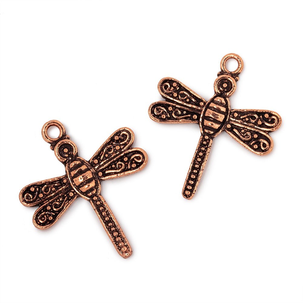 23mm Dragonfly Pendant Charm Set of 2 pieces - Beadsofcambay.com