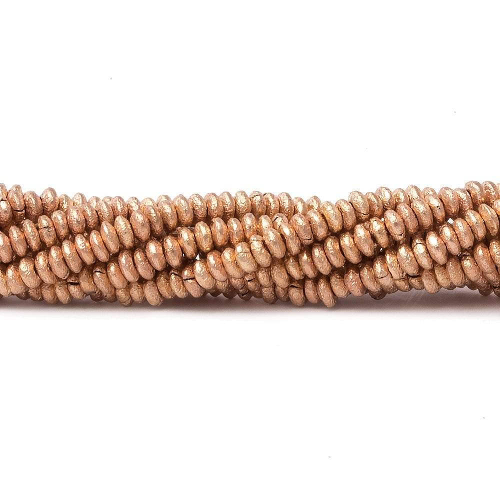 2.5mm Brushed Disc Beads - Beadsofcambay.com