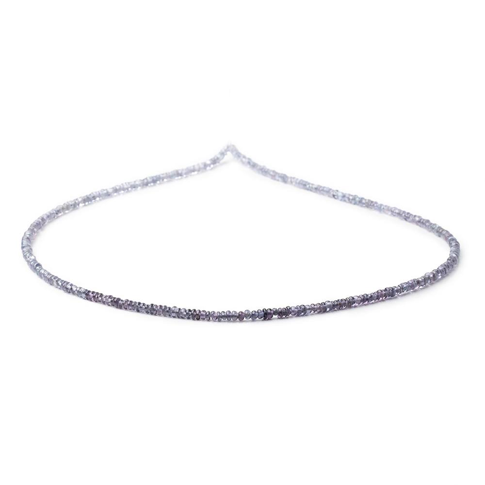 2.5mm Shaded Indigo Spinel Plain Rondelle Beads 16 inch 300 pieces AA - Beadsofcambay.com