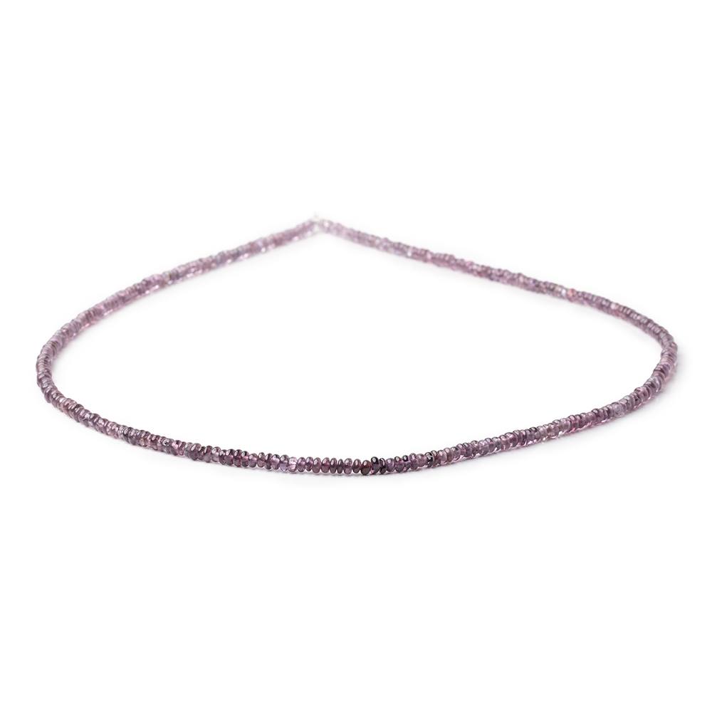 2.5mm Shaded Plum Spinel Plain Rondelle Beads 16 inch 300 pieces AA - Beadsofcambay.com