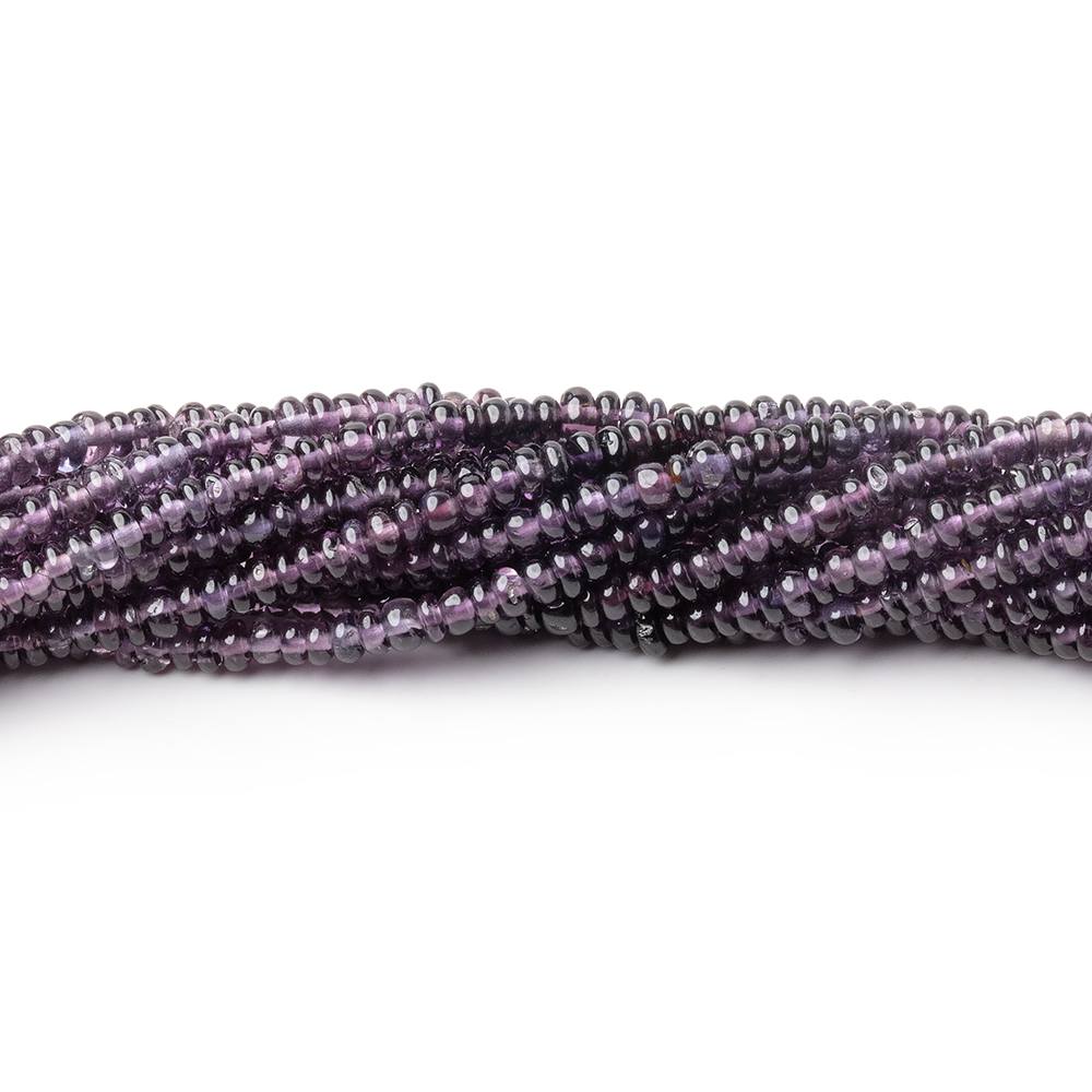 2.5mm Shaded Purple Spinel Plain Rondelle Beads 16 inch 300 pieces AA - Beadsofcambay.com