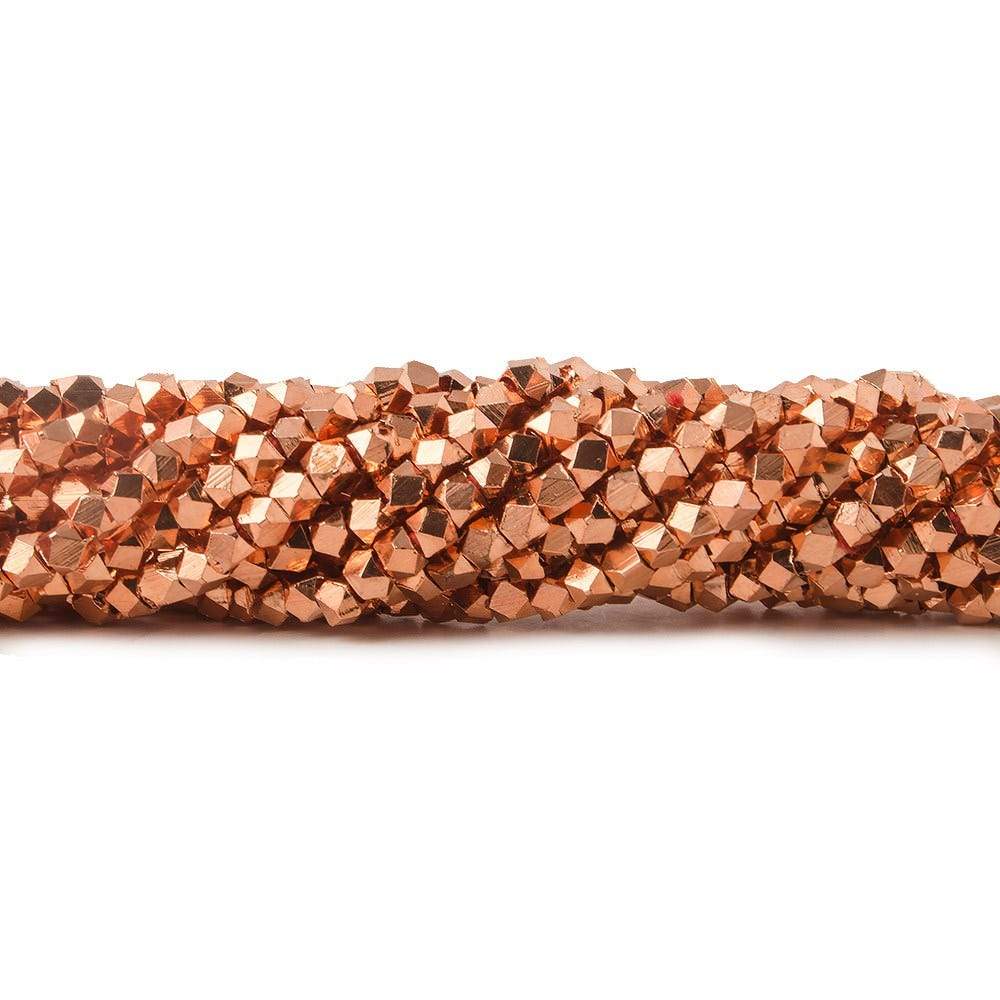 2.5mm Shiny Faceted Nugget Beads 8 inch 80 pieces - Beadsofcambay.com