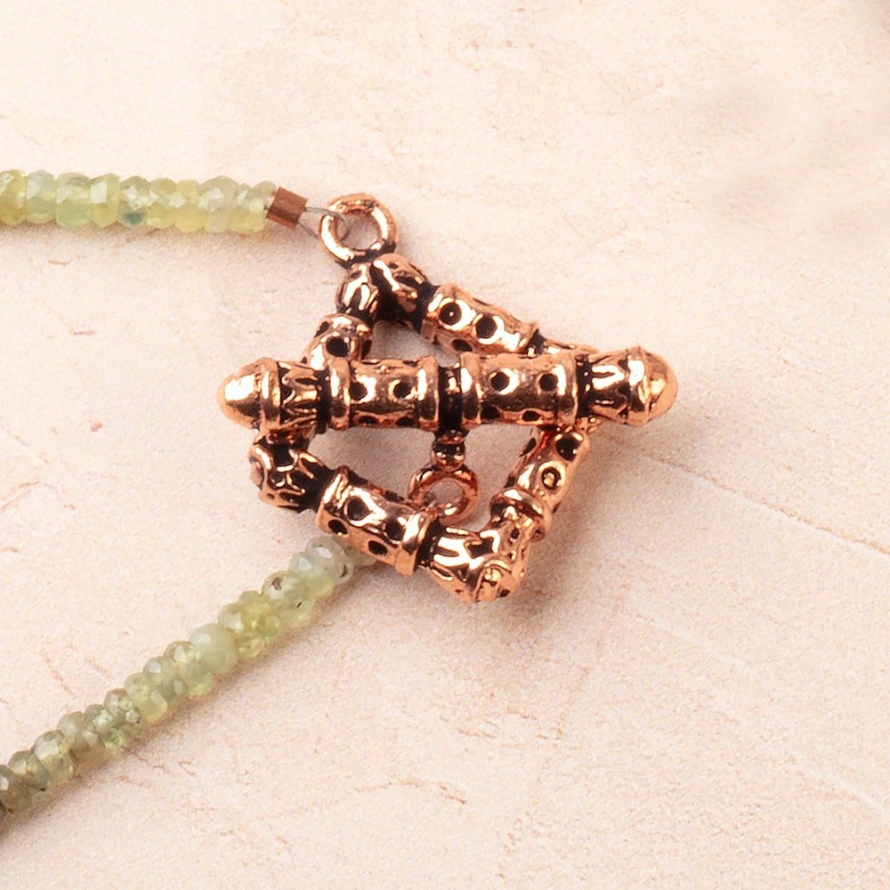26mm Antiqued Copper Square Toggle 1 Clasp - Beadsofcambay.com