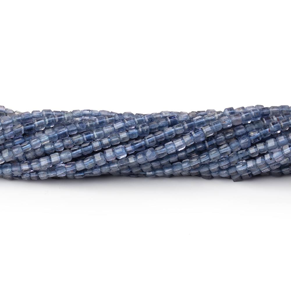 2mm Iolite Micro Faceted Cube Beads 12.5 inch 140 pieces A - Beadsofcambay.com