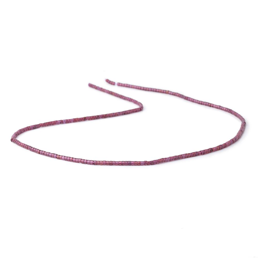 2mm Malaia Purple Garnet Plain Tube Beads 15.5 inch 270 pieces - Beadsofcambay.com