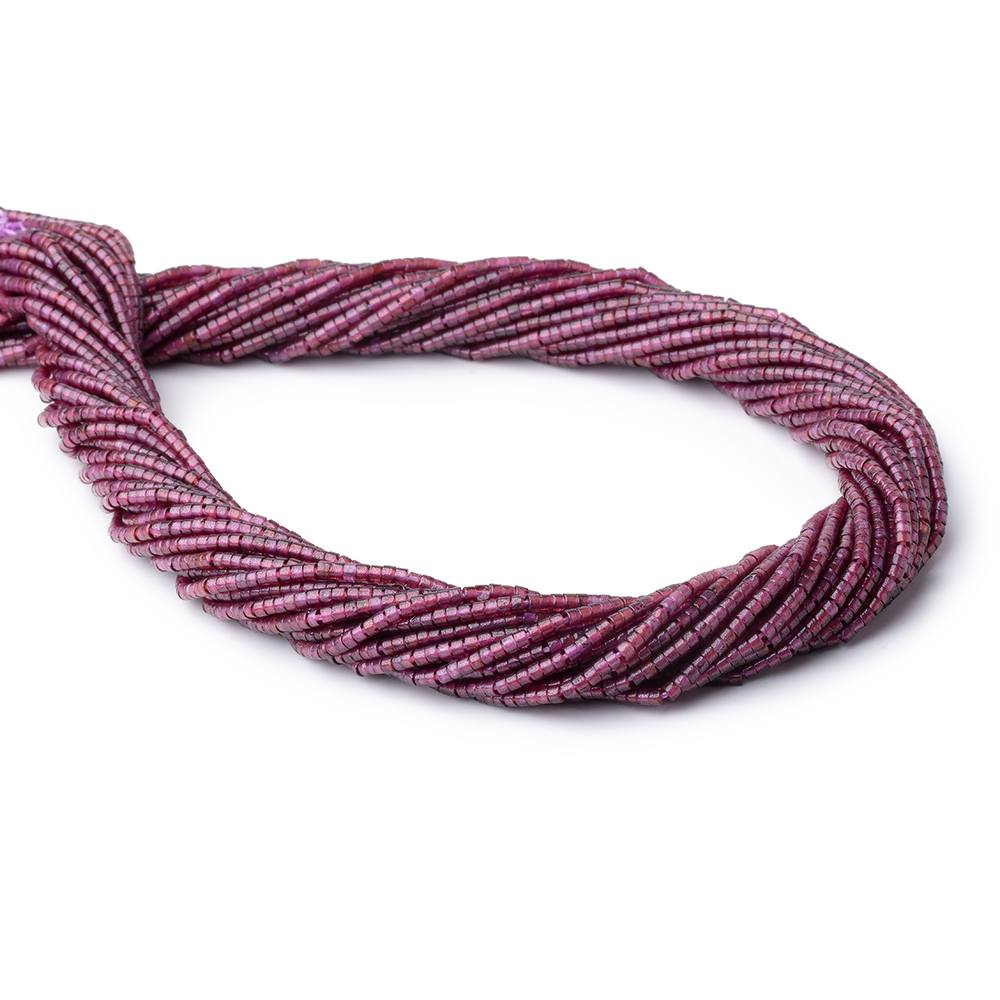 2mm Malaia Purple Garnet Plain Tube Beads 15.5 inch 270 pieces - Beadsofcambay.com