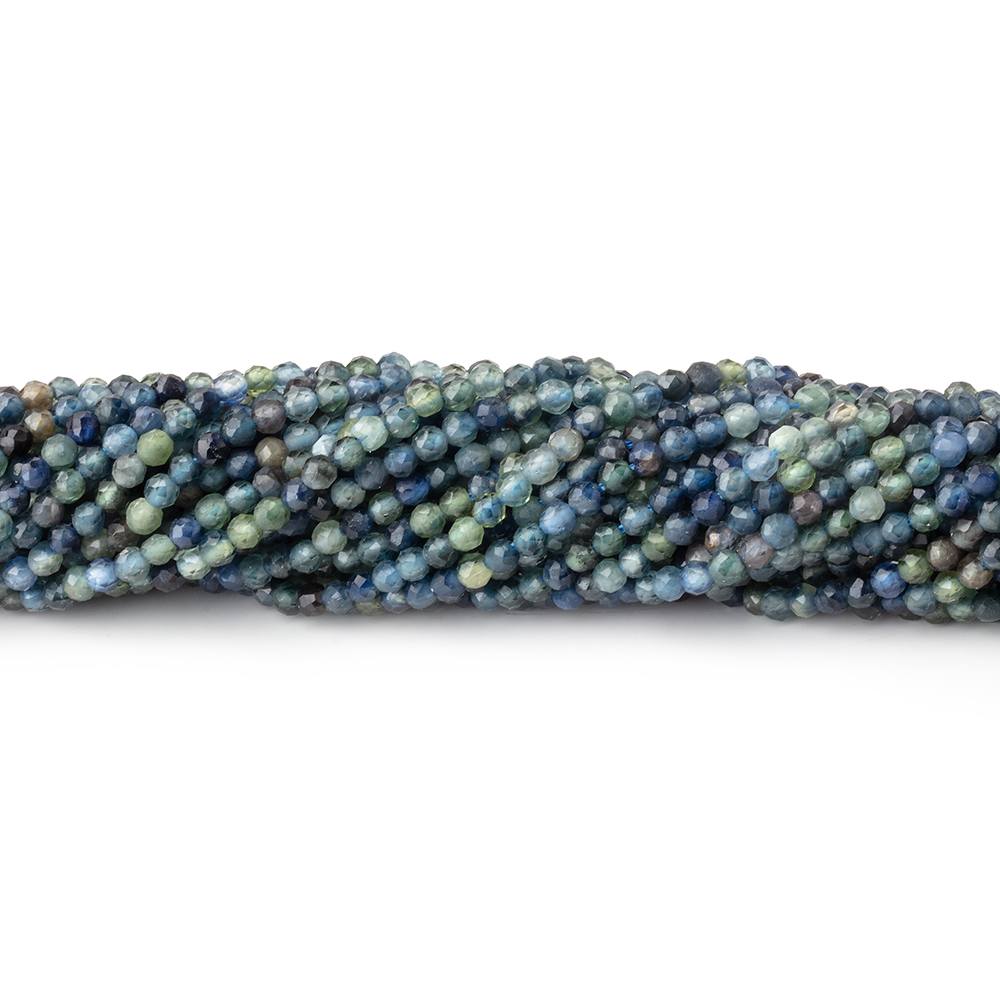 2mm Montana Sapphire Micro Faceted Round 15 inch 180 Beads - Beadsofcambay.com