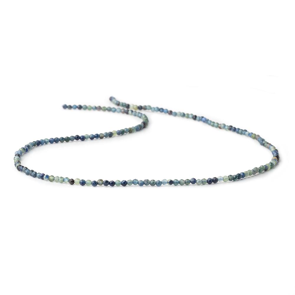 2mm Montana Sapphire Micro Faceted Round 15 inch 180 Beads - Beadsofcambay.com