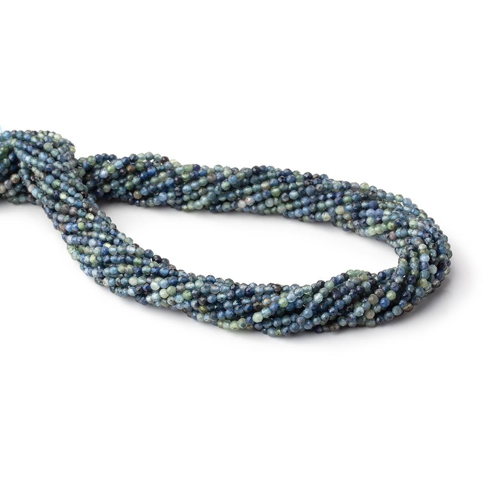2mm Montana Sapphire Micro Faceted Round 15 inch 180 Beads - Beadsofcambay.com