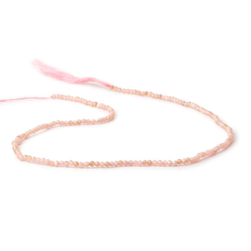 2mm Rhodochrosite Micro Faceted Round 12.5 inch 168 Beads - Beadsofcambay.com