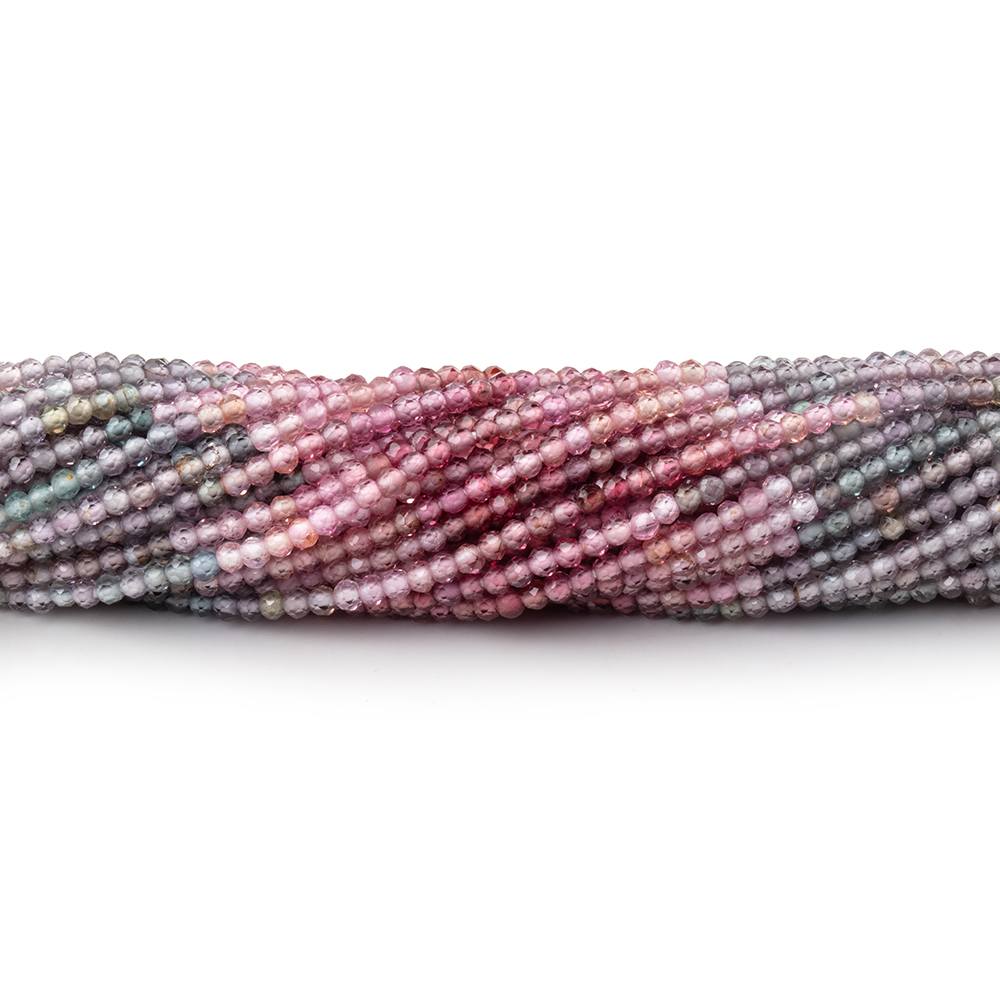 2mm Shaded Spinel Micro Faceted Round 12.5 inch 190 Beads - Beadsofcambay.com