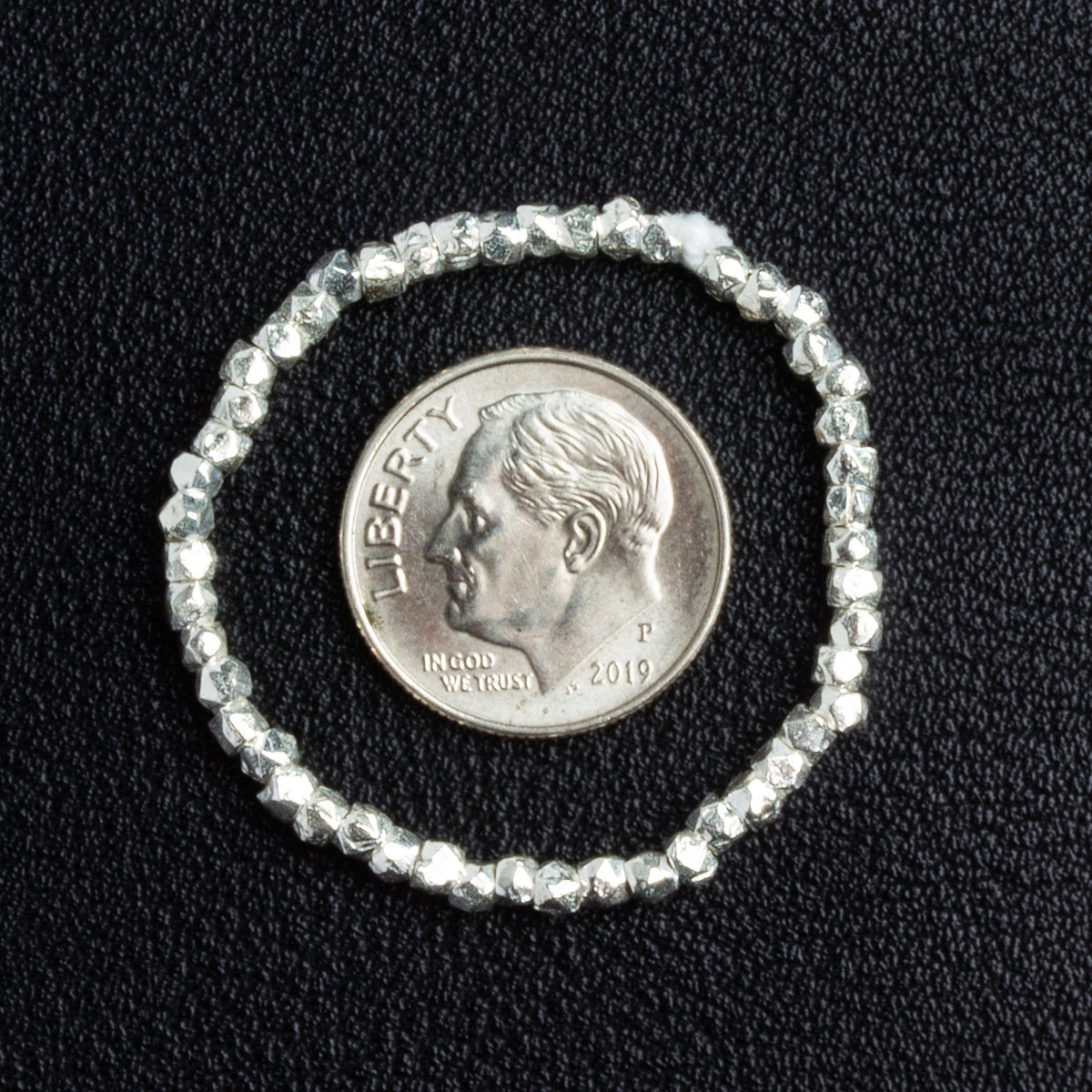 2mm Sterling Silver Faceted Nugget Beads 4 inch 50 pieces - Beadsofcambay.com
