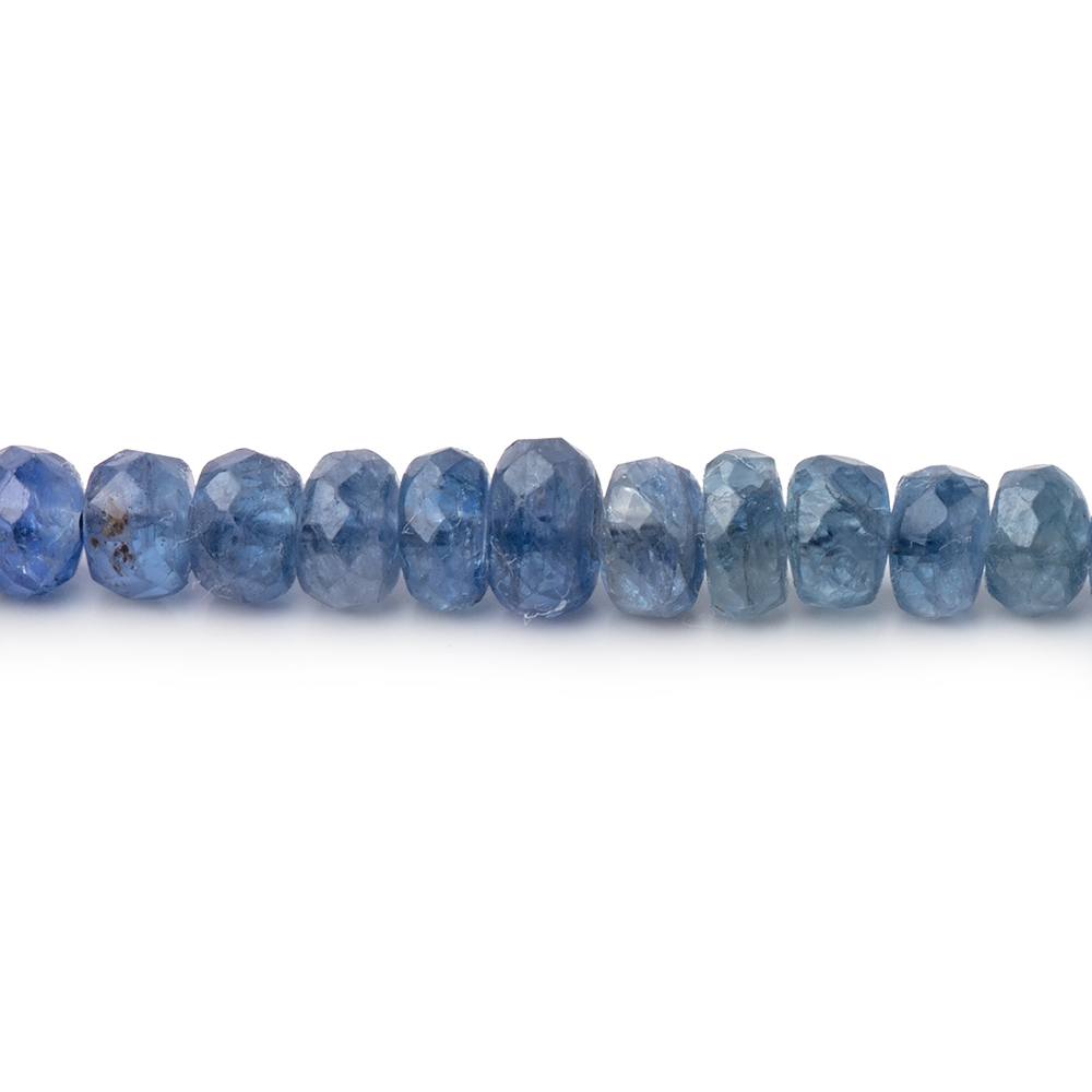 3 - 5mm Blue Sapphire Faceted Rondelle Beads 15.5 inch 168 pieces - Beadsofcambay.com