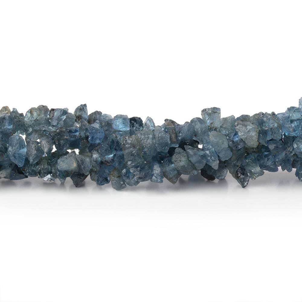 3 - 5mm Dark Blue Apatite Raw Crystal Beads 16 inch 185 pieces - Beadsofcambay.com