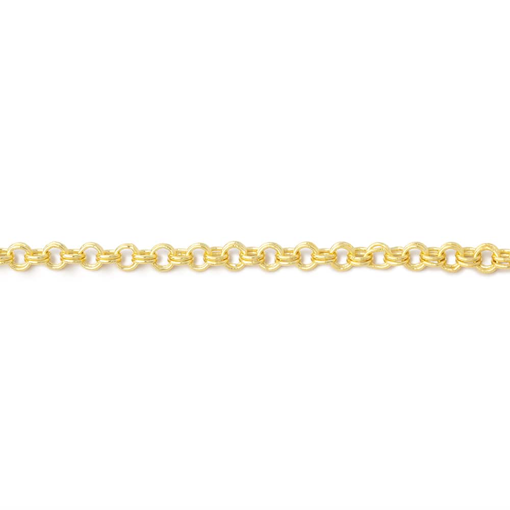3 Feet - 2.5mm Double Rolo Link Chain - Beadsofcambay.com