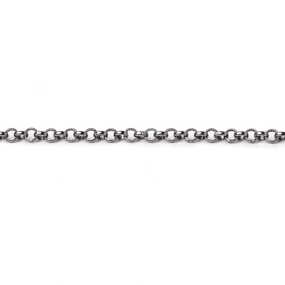3 Feet - 2.5mm Rolo Link Chain - Beadsofcambay.com