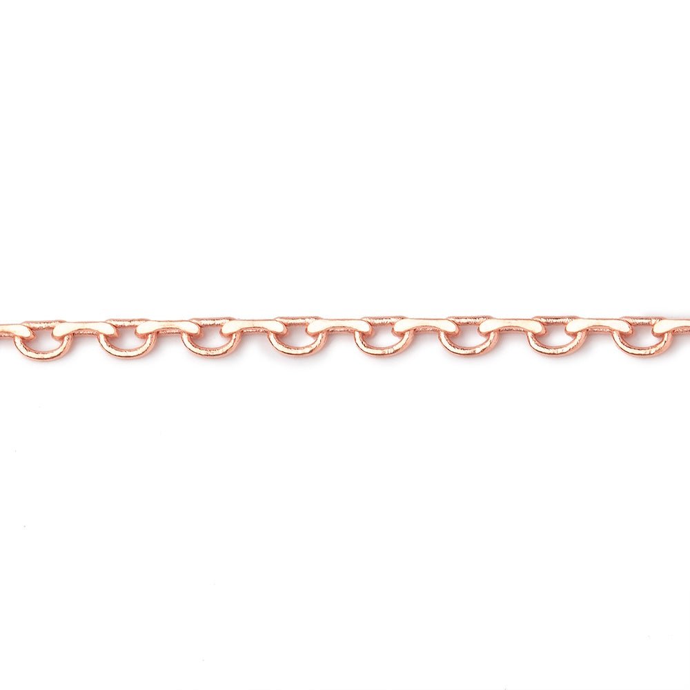 3 Feet - 2mm Open & Closed Oval Link Chain - Beadsofcambay.com