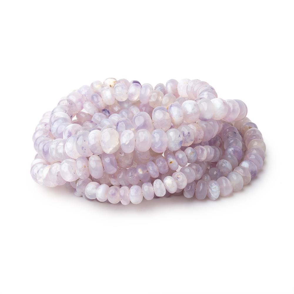 3.5 - 8mm Purple Chalcedony Plain Rondelles 18 inch 112 Beads - Beadsofcambay.com