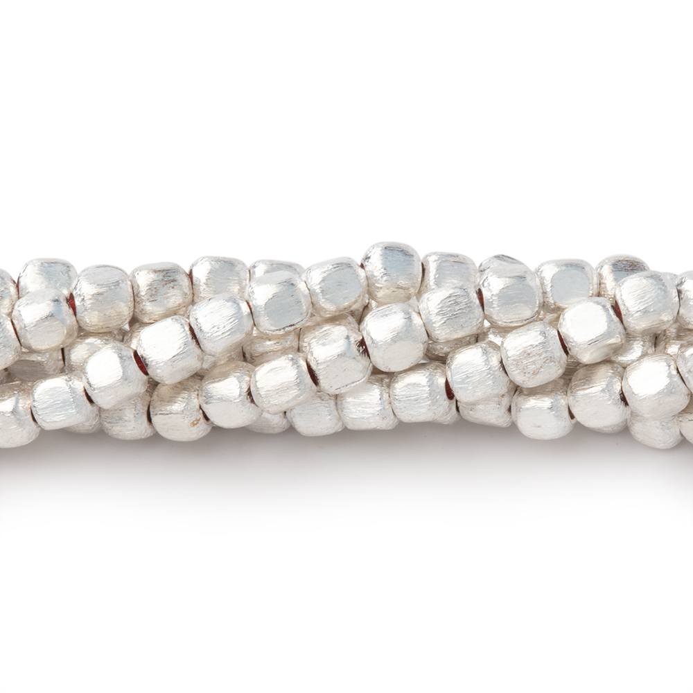 3mm Brushed Cube Beads - Beadsofcambay.com
