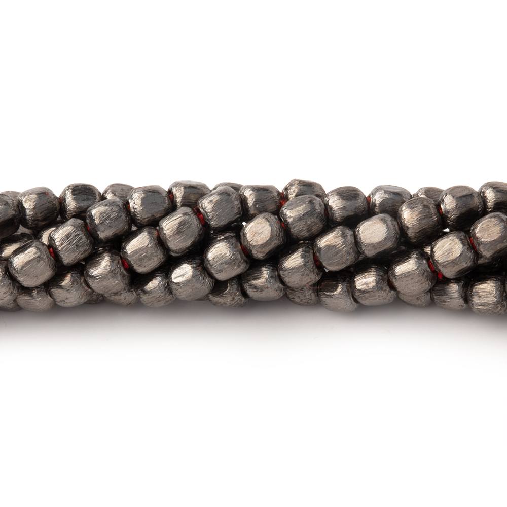 3mm Brushed Cube Beads - Beadsofcambay.com