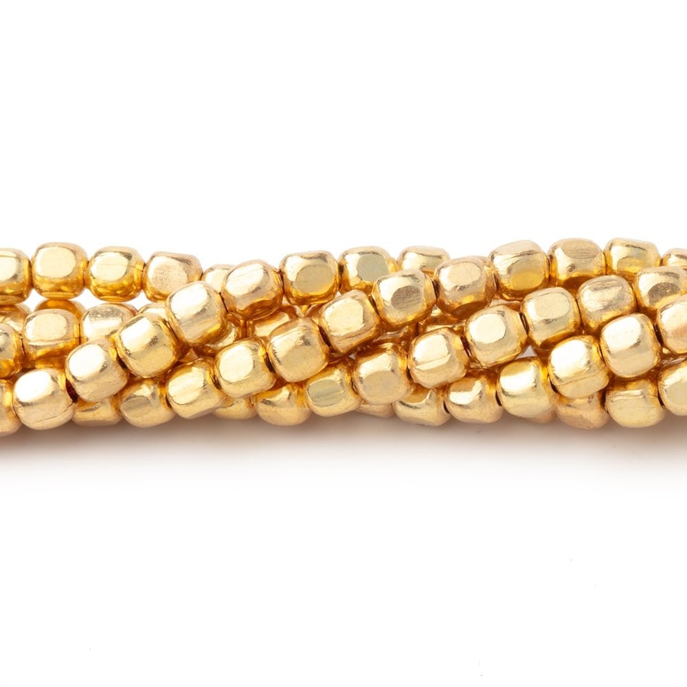 3mm Polished Cube Beads - Beadsofcambay.com