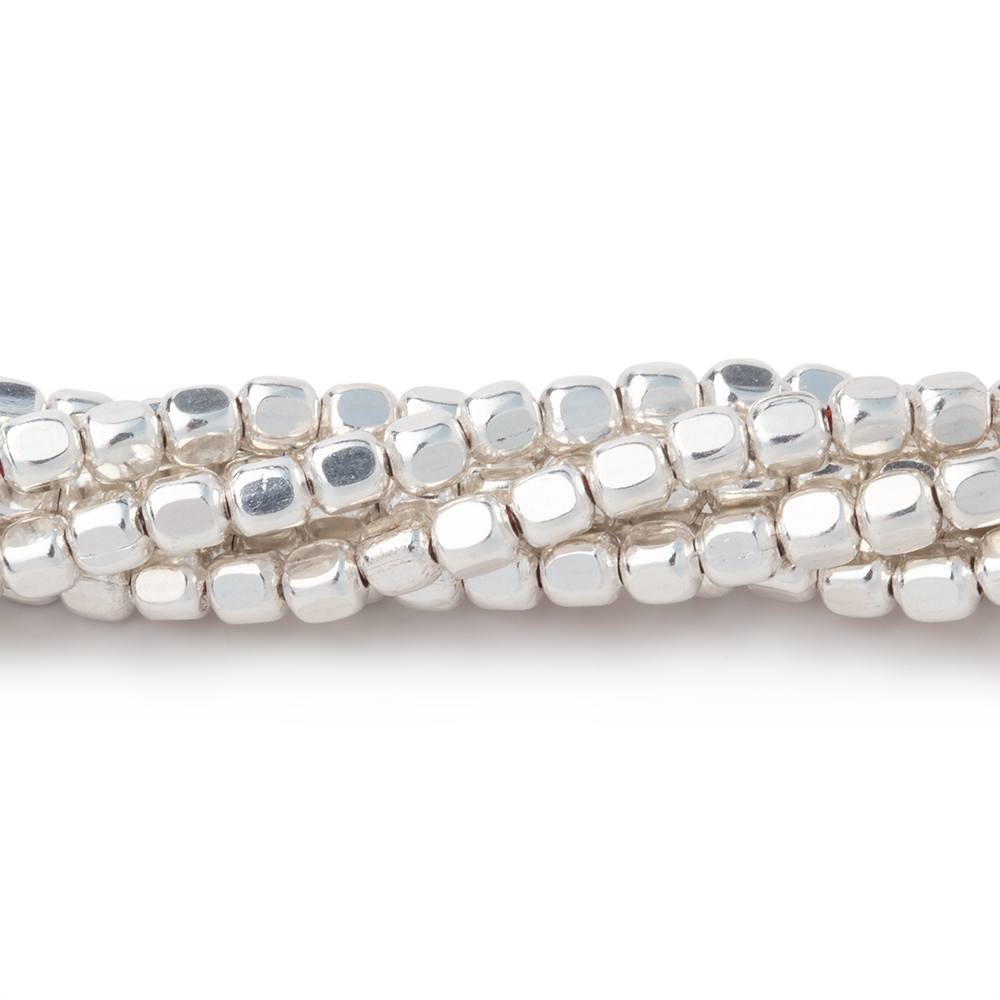 3mm Polished Cube Beads - Beadsofcambay.com