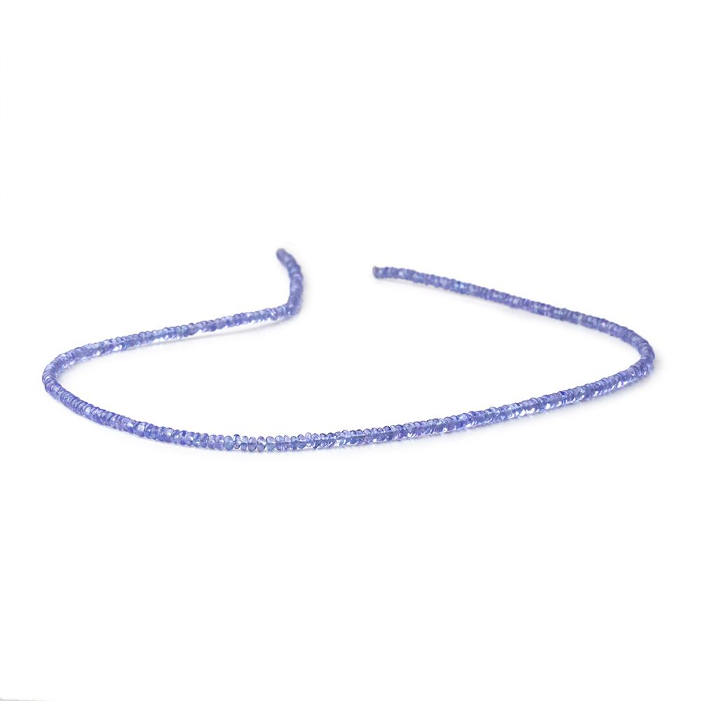 3mm Tanzanite Plain Rondelle Beads 18 inch 280 pieces AAA - Beadsofcambay.com