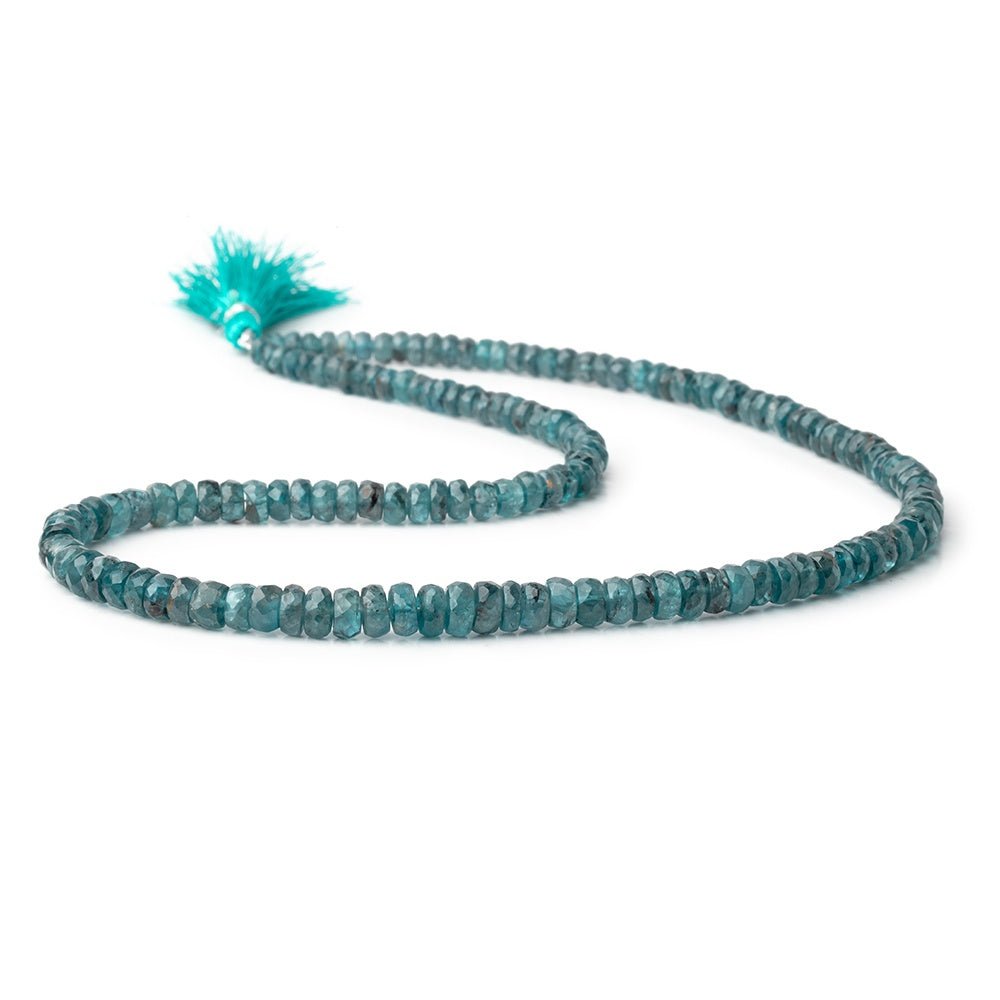 4-7mm Indigo Kyanite Faceted Rondelle Beads 16 inch 140 pieces AA - Beadsofcambay.com