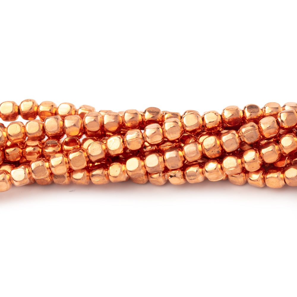 2.5mm Polished Cube Beads - BeadsofCambay.com