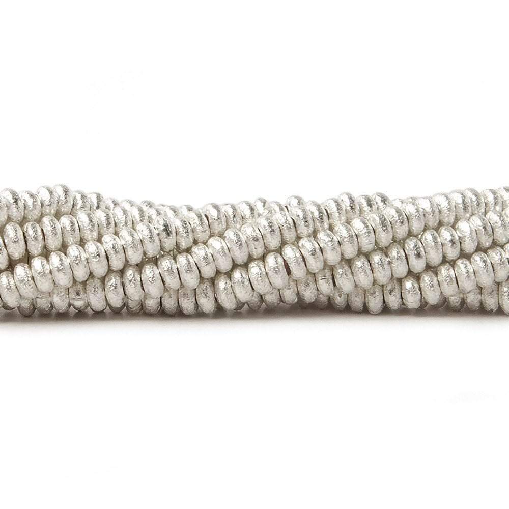 3mm Brushed Disc Beads - BeadsofCambay.com