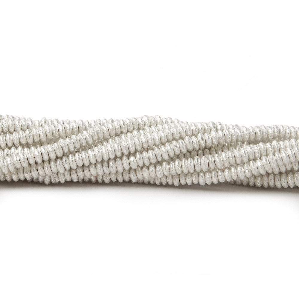 2.5mm Brushed Disc Beads - BeadsofCambay.com